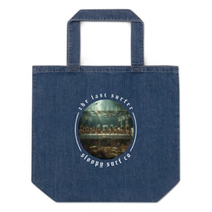 "The Last Surfer" Organic Denim Tote Bag