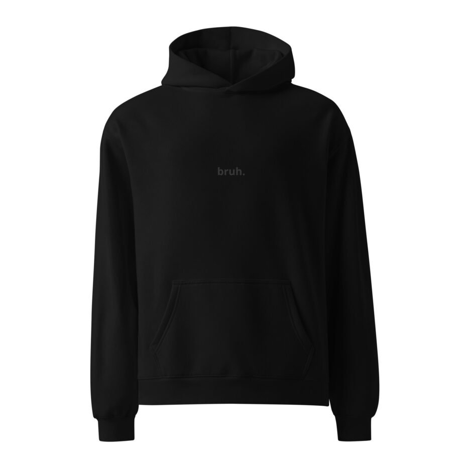"bruh." Oversized Cozy Hoodie