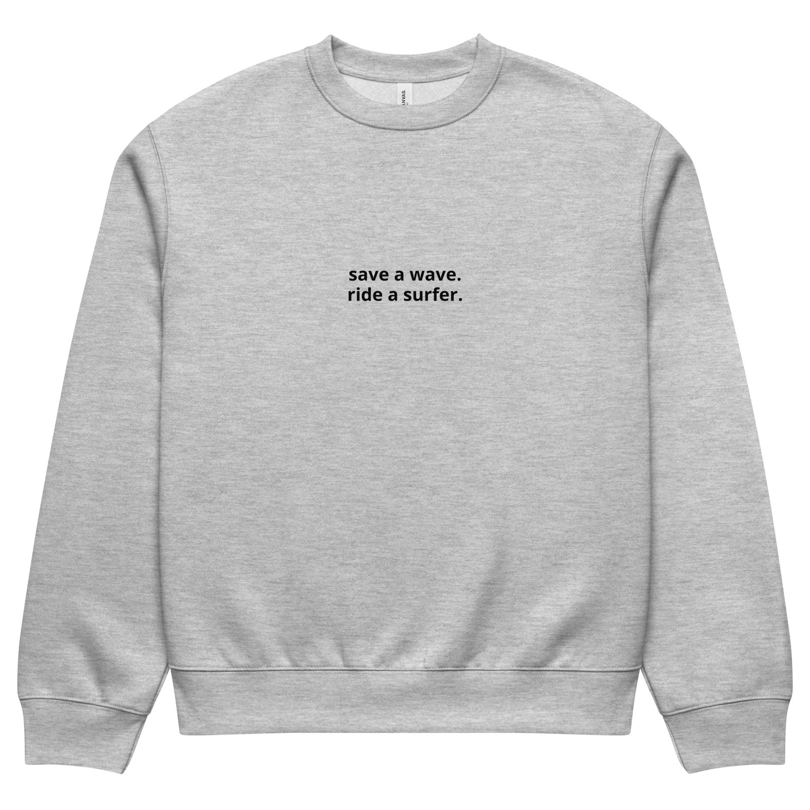 Save a wave, ride a surfer crewneck sweatshirt - Image 2