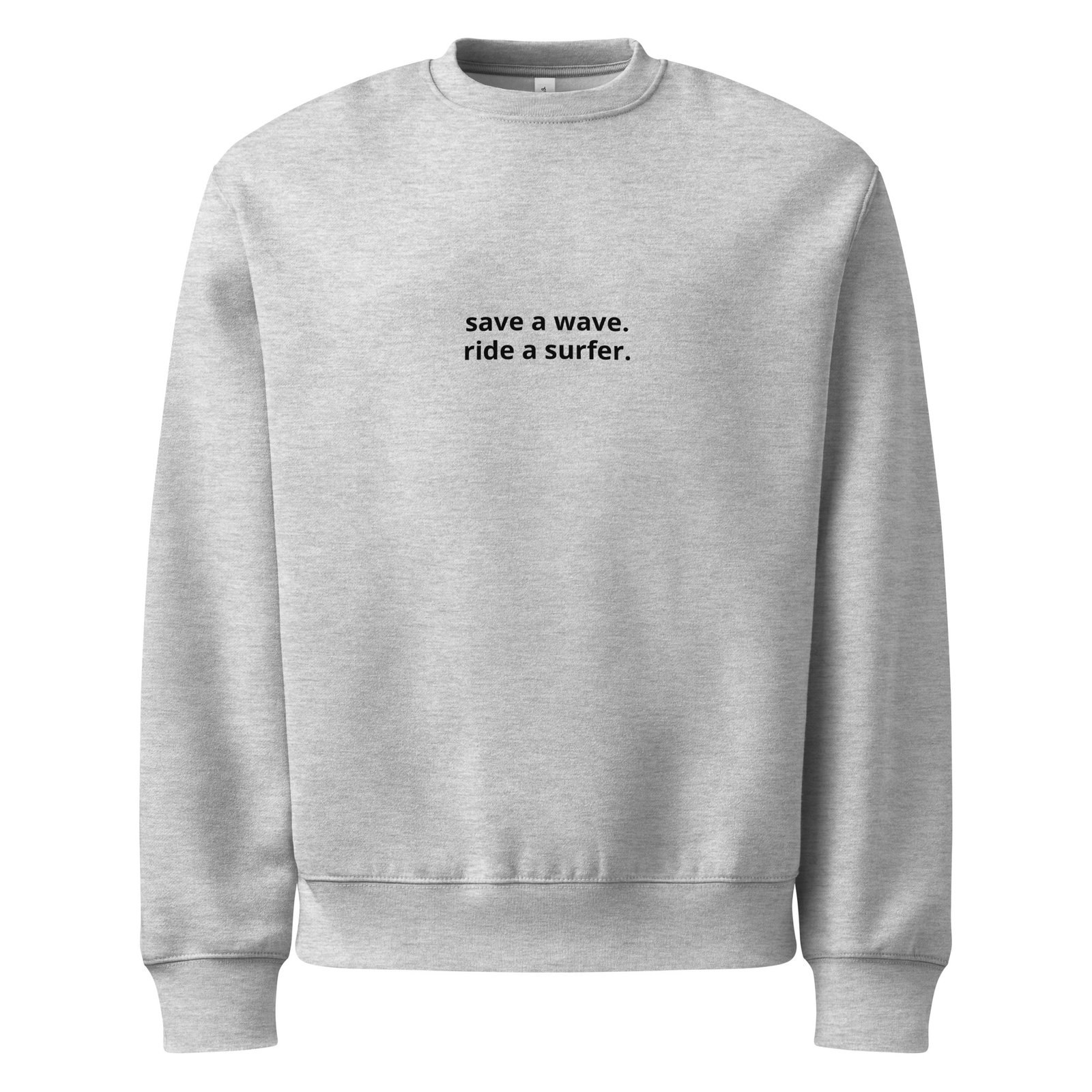 Save a wave, ride a surfer crewneck sweatshirt - Image 3